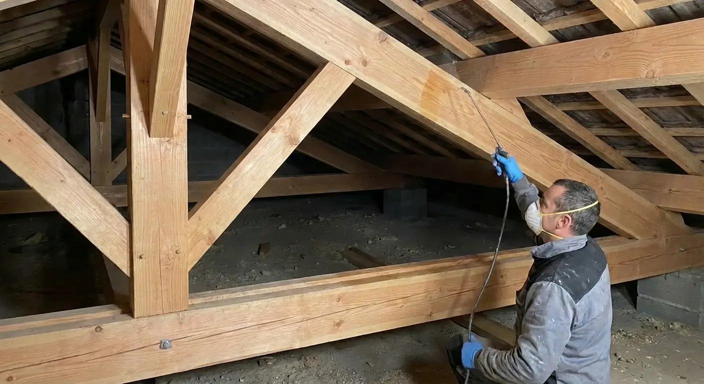 Traitement préventif de charpente par Zimmermann