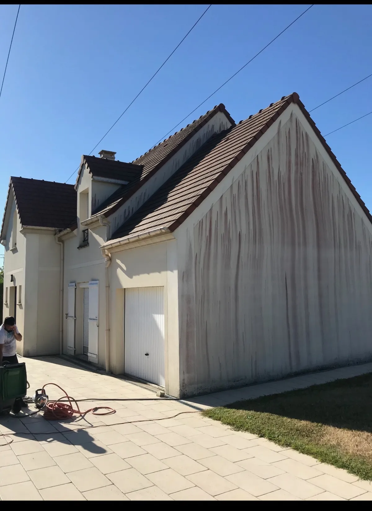 Avant — Nettoyage de pignon