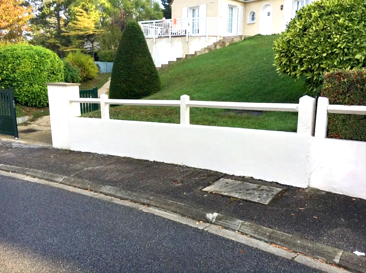 Après — Peinture de muret et clôture